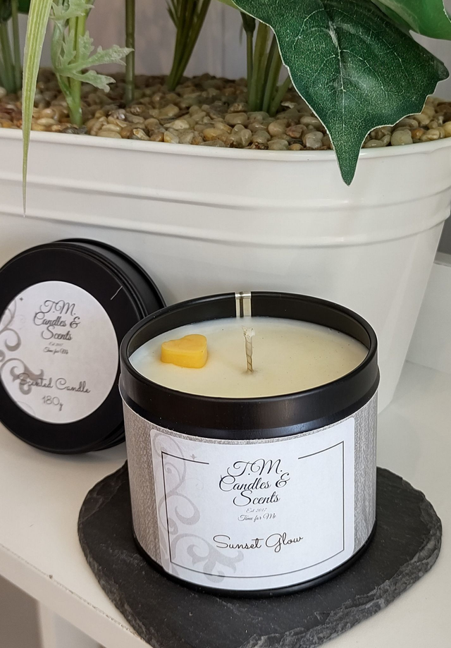 Sunset Glow candle tin