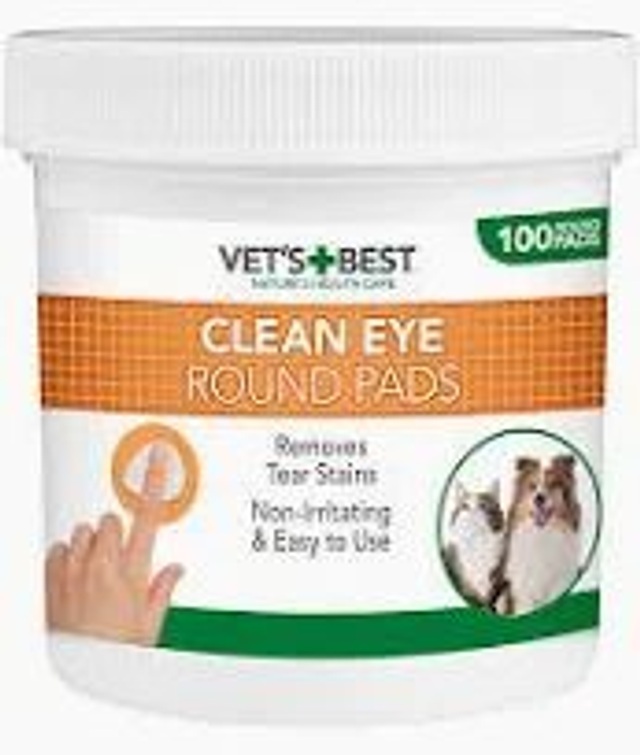 Vets Best Clean Eye Round Pads