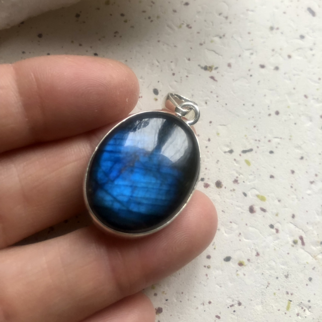 Pendentif Labradorite AAA n*3 argent 925