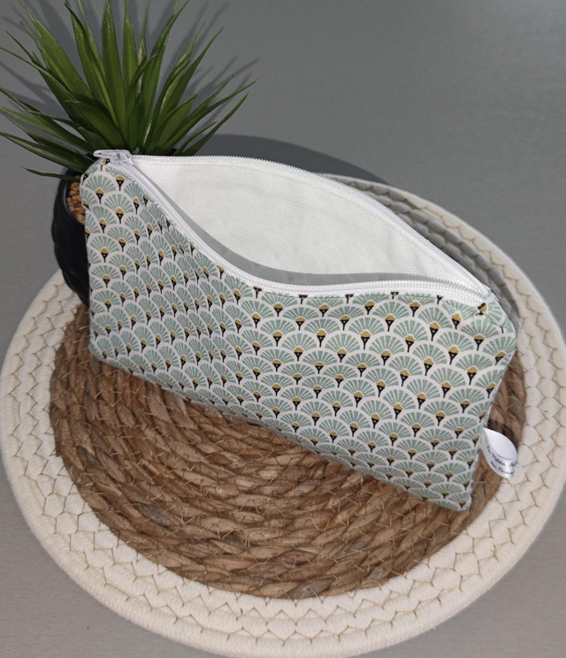 Trousse éventail menthe 