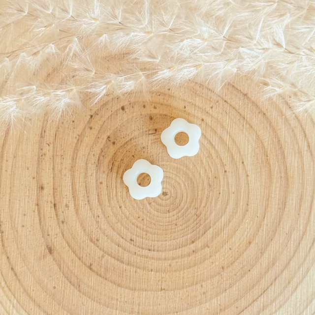 Mini Pampilles fleurs (blanches)