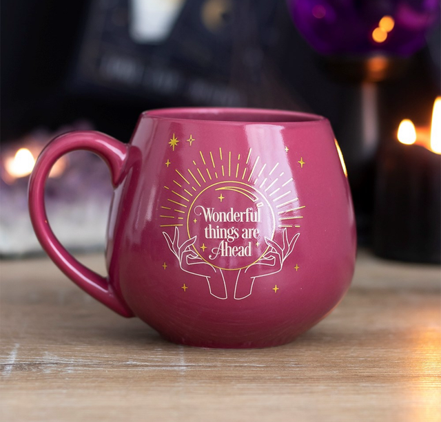 Pink fortune teller Colour changing mug 