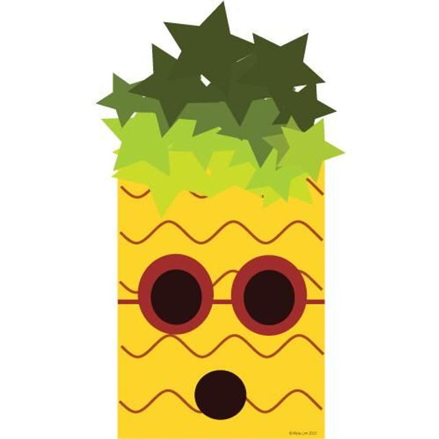 🍍Pineapple Squtie White Kids T-Shirt