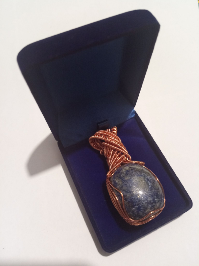 Lapis Lazuli Palm Stone Pendant