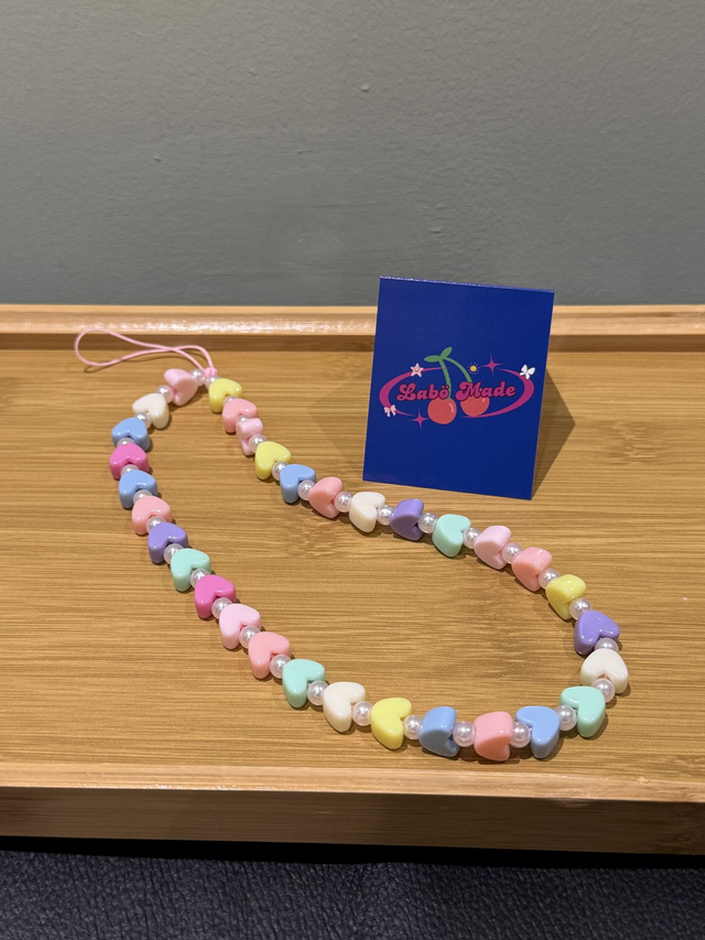 Tender Tone Hearts Charm Strap