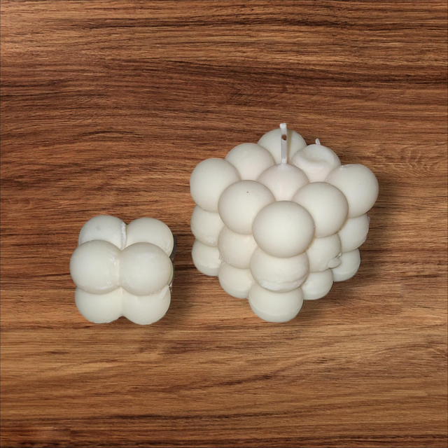 Bougies cire de soja non parfumées 