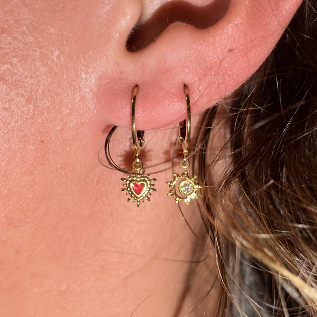 Boucle d’oreille - Soleil 
