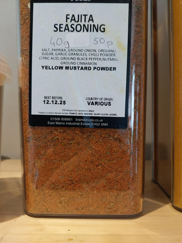 Fajita seasoning 40g
