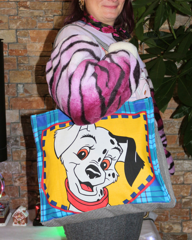 Sac Cabas Upcyclé – Modèle Unique « 101 Dalmatiens »