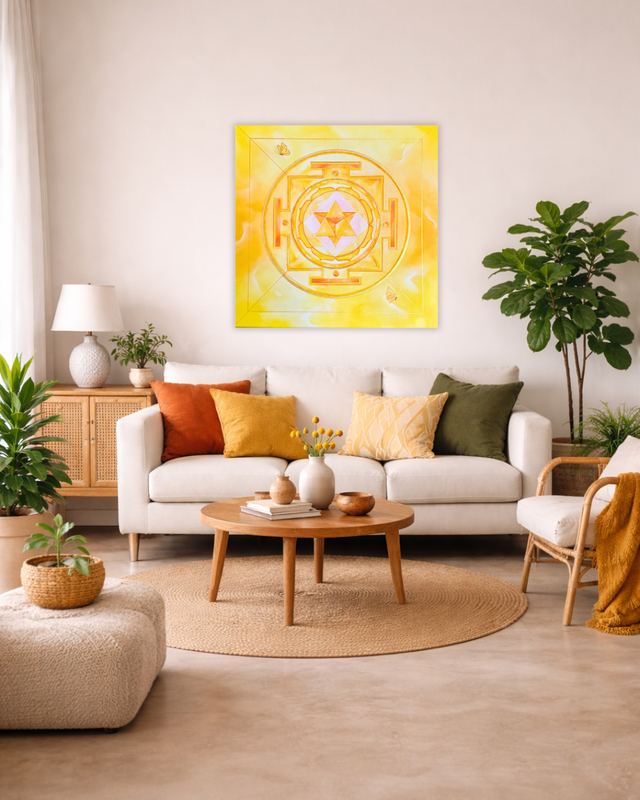 "Soleil central" 5Ox50 cm 
