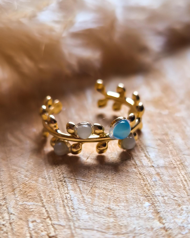 Bague "Aqua" - Modèle doré