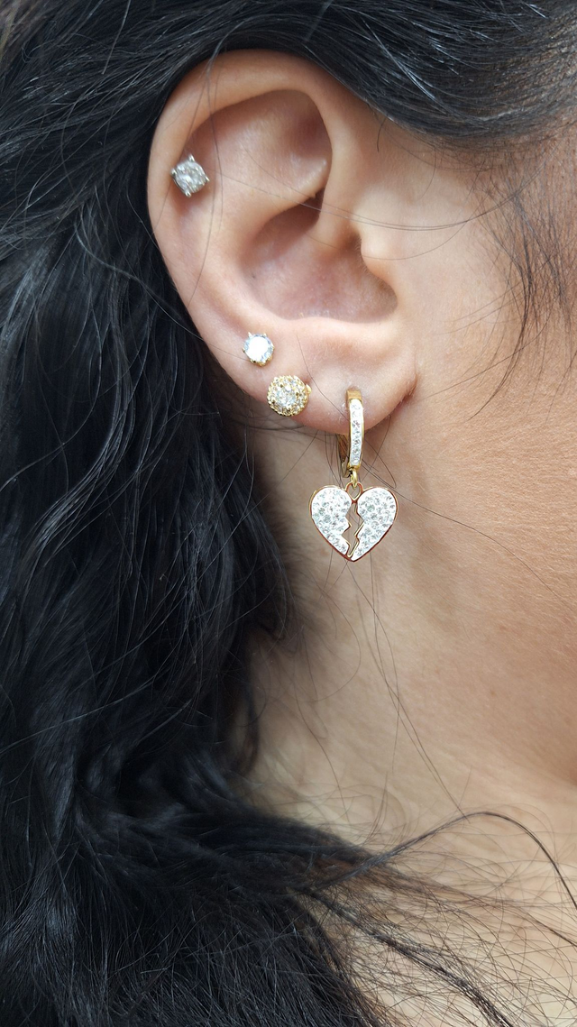 Pendenti Cuoricini Spezzati - Acciaio Inossidabile 