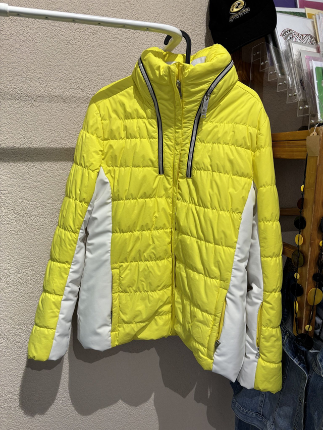 Veste d’hiver blanc et jaune Poivre Blanc (343)