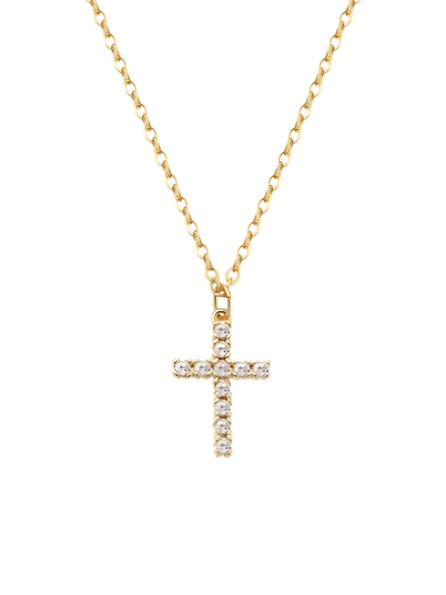 Collier "croix précieuse"