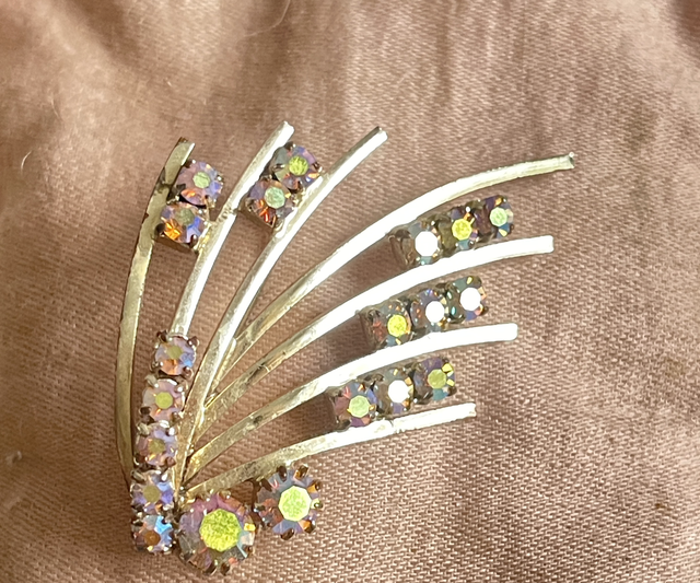 Aurora Borealis Brosche Vintage