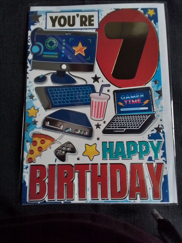 7th Birthday Card