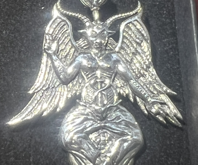Baphomet silver pendant