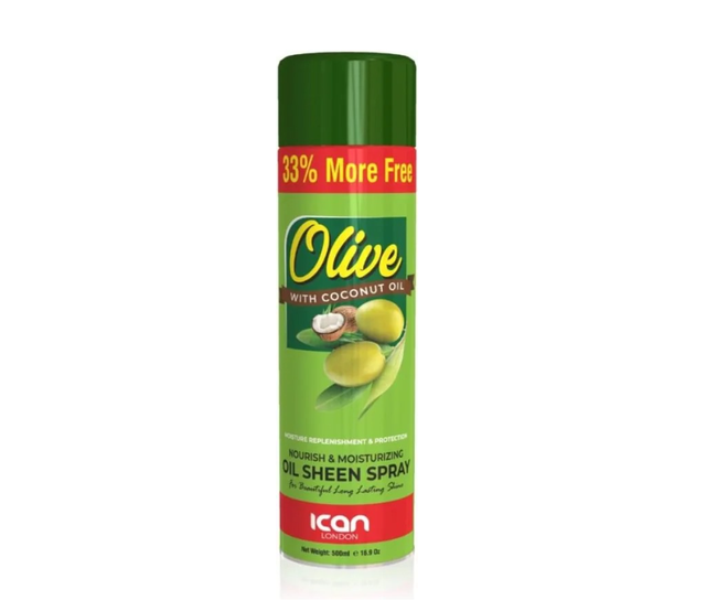 ICAN: Olive Oil With Coconut Sheen Spray 500ml