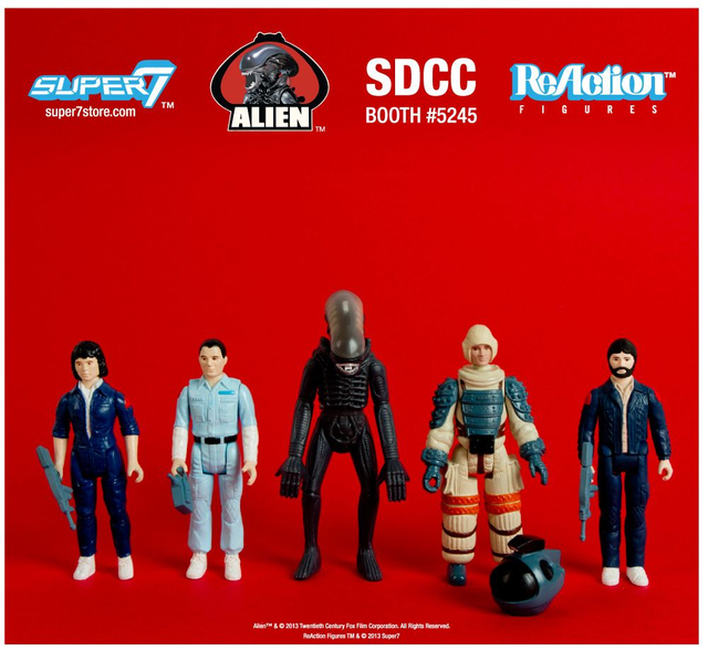Ripley, Kane, Ash, Alien, Dallas action figures