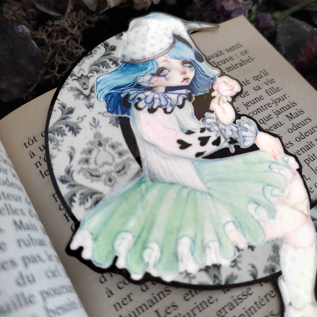 Bookmark ~ Pierrot doll