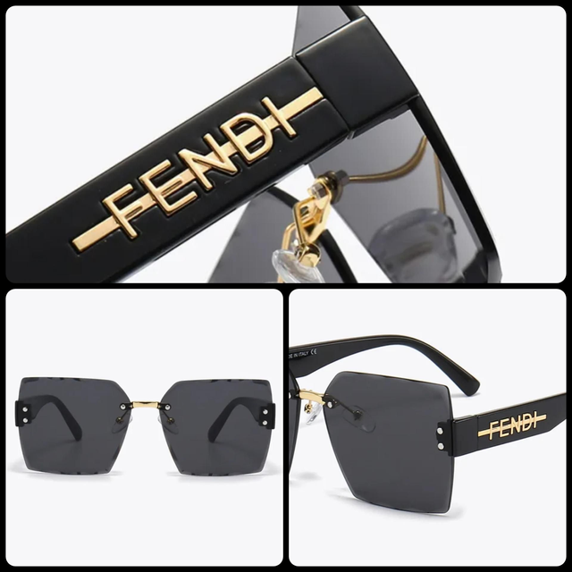 Lunette FND sans bordure, verres larges tendance et fashion pour femme
