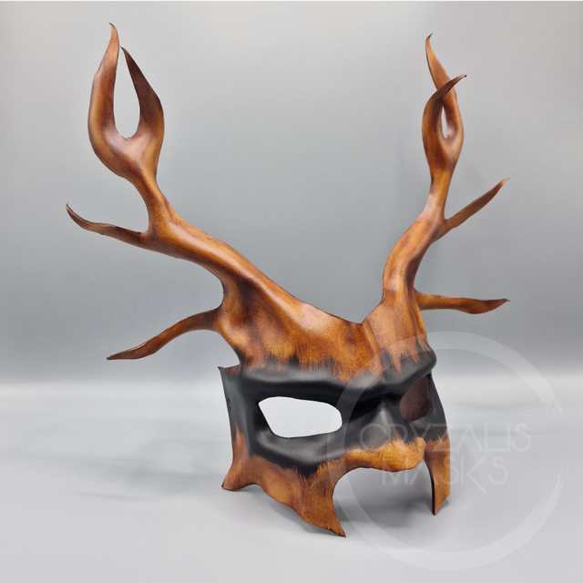 Viking Stag leather Mask
