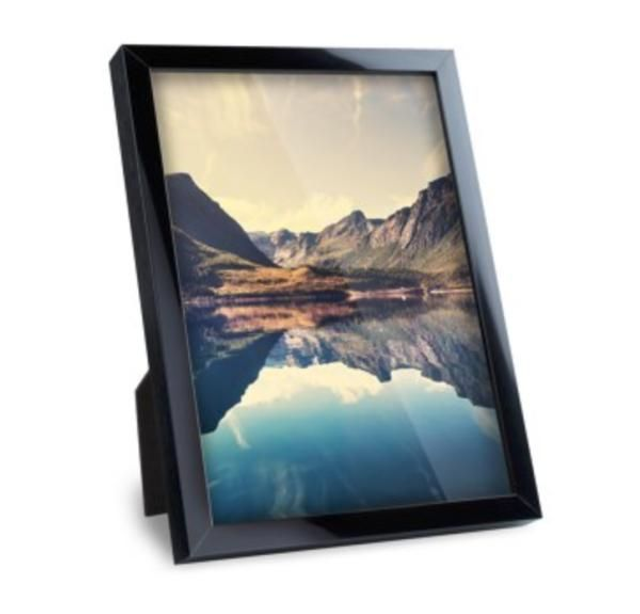 Impression photo encadrée dans un cadre en bois