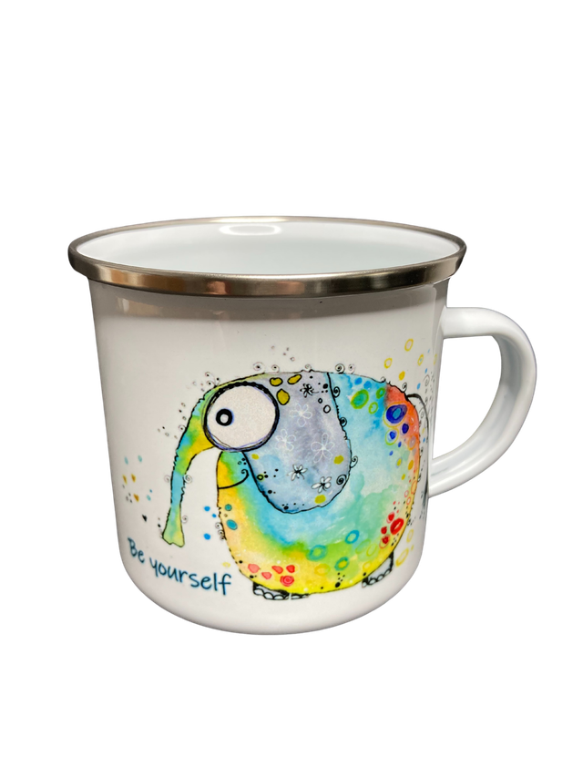 Emailletasse "Elefäntle - be yourself"
