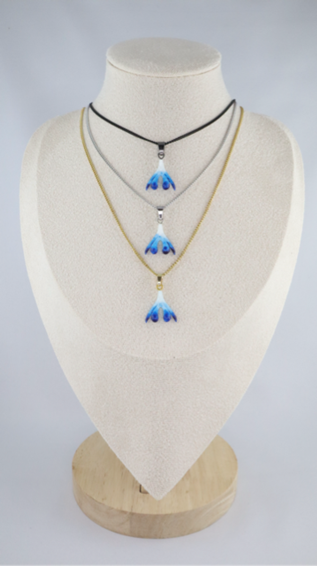 Untamed Waters - Kette mit anatomisch korrektem Klitoris-Anhänger | handgefertigt in Wien