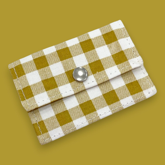 Porte-Carte Vichy Ocre