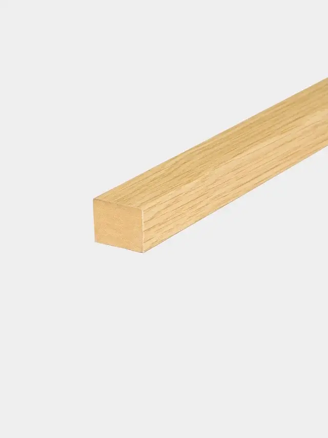 Woodupp Lamelle de Finition Aspect Bois Chêne du Sud Feutre Noir 22mm( Réf-1226)