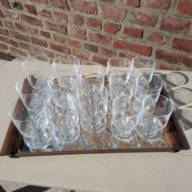 Ensemble de verres à pieds droits