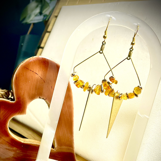 Boucles ESNA Ambre