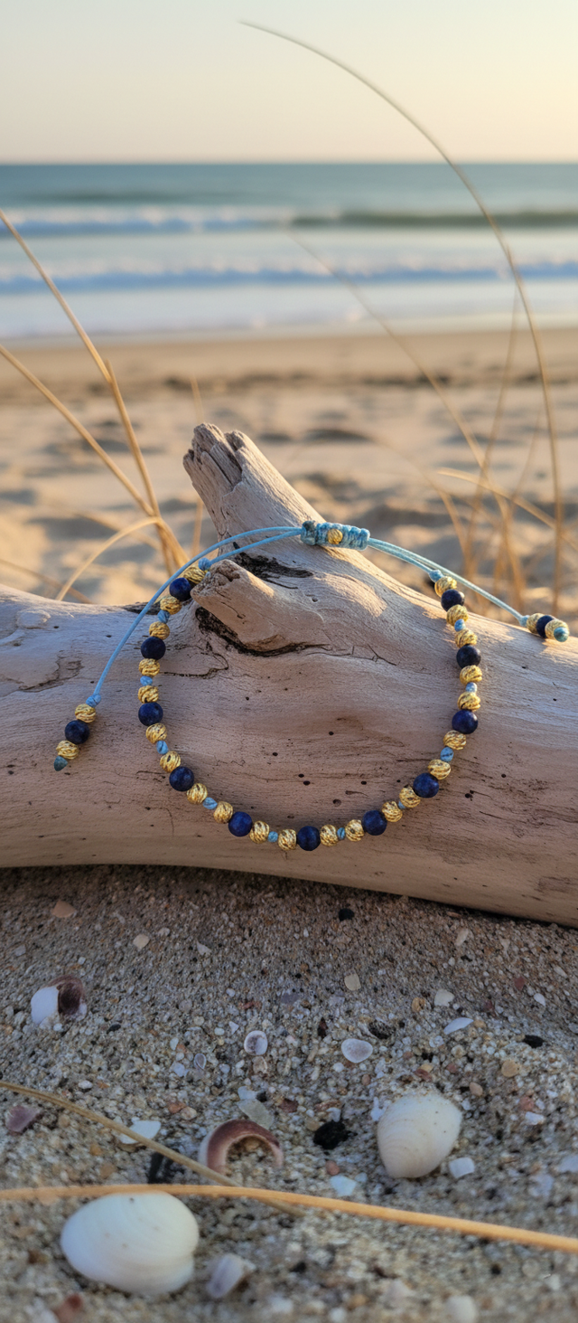 Bracelet "Noblesse et Sérénité" - Lapis-lazuli