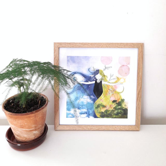 Illustration PRINT format carré - Ostara