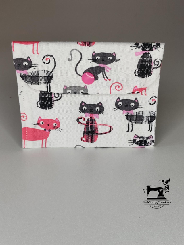 Pochette imperméable &quot;CHAT ROSE&quot;