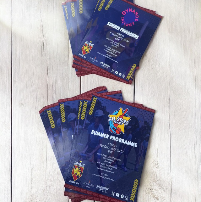 250 double sided A5 flyers