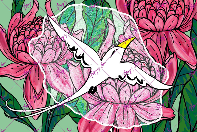 Paille-en-Queue Rose Porcelaine