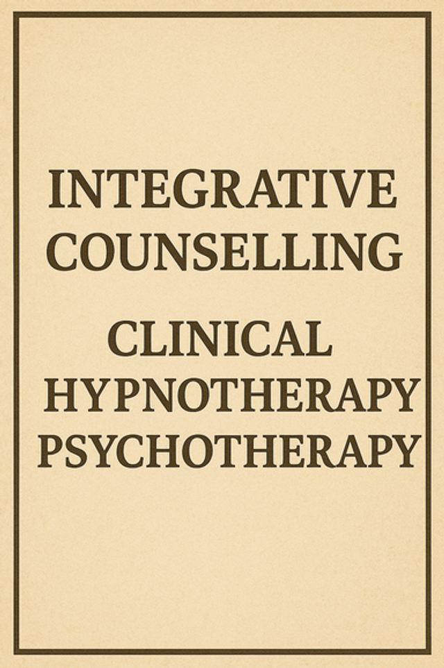 Integrative Counselling, Clinical Hypnotherapy/Psychotherapy