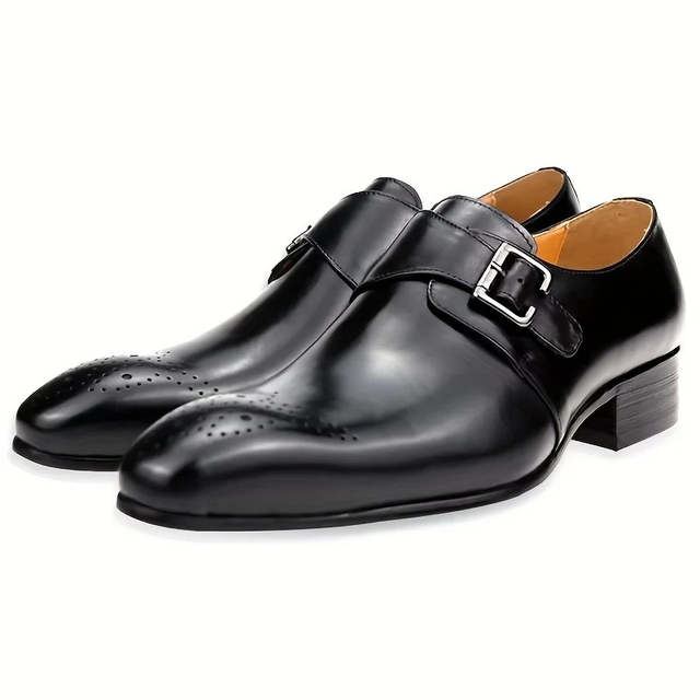 Men's Formal Side Buckle Shoes