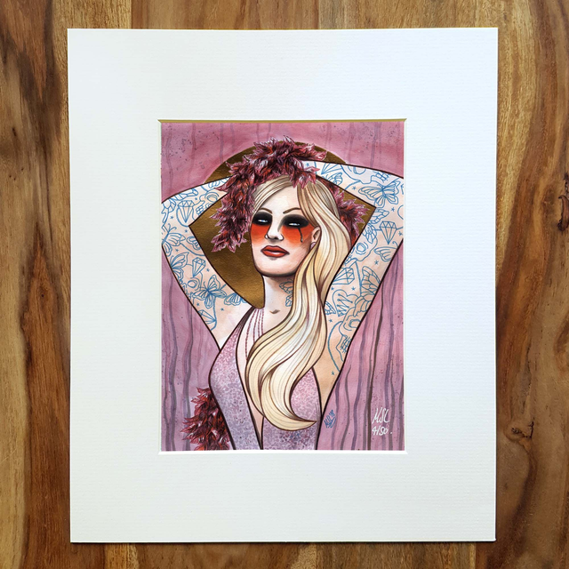 Carmen Tattooed Lady Limited Edition Giclée