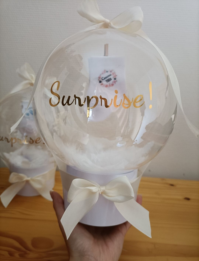 Ballon Bulle cadeau &quot;demande marraine&quot;