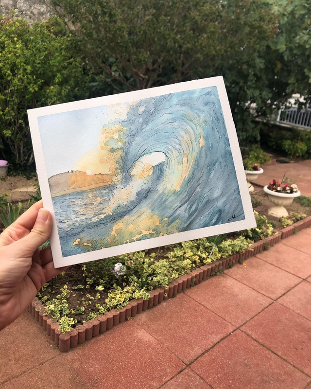 Bud Bud - Vendée | Aquarelle 