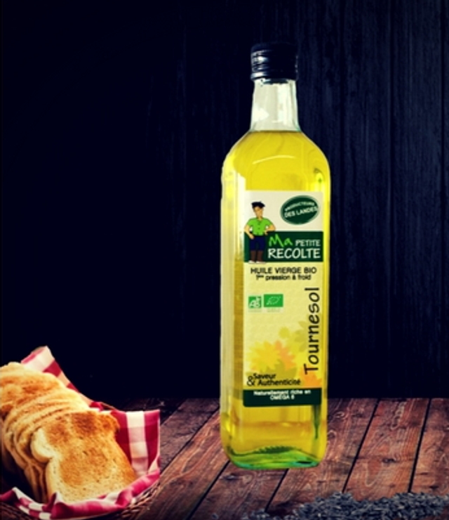 Bouteille d'huile de Tournesol