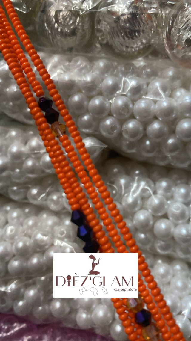 Baya horizon petite perle orange