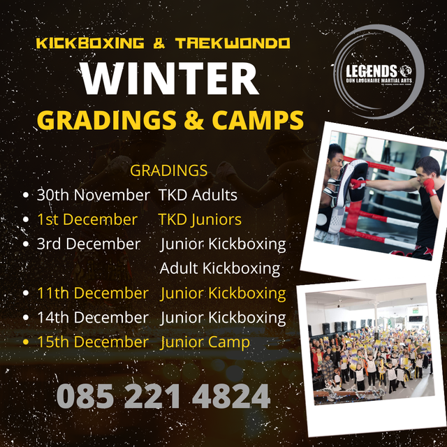 Junior Kickboxing Grading 14/12/2024