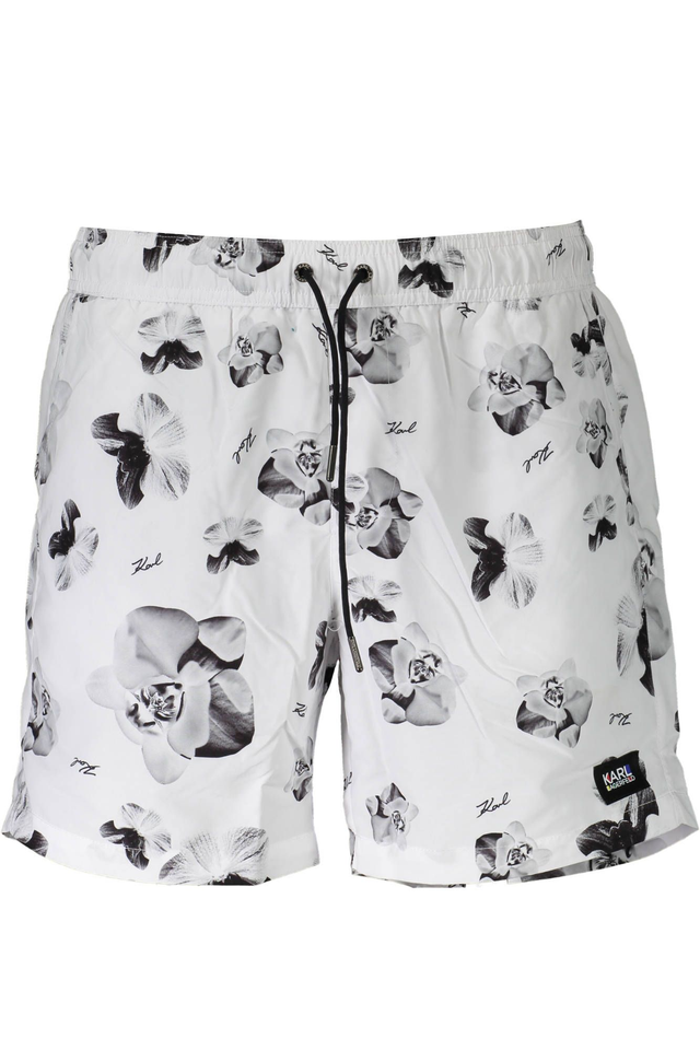 KARL LAGERFELD BEACHWEAR COSTUME PARTE SOTTO UOMO BIANCO