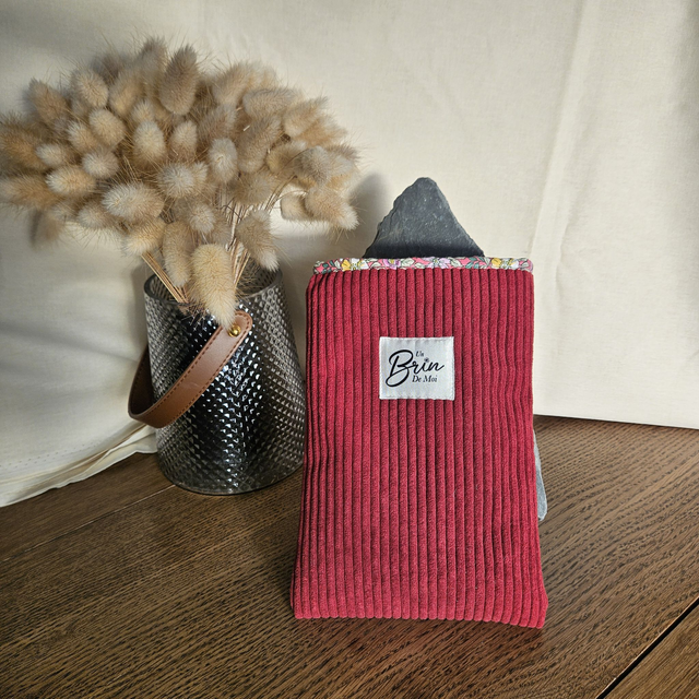 Housse de livre framboise format Poche