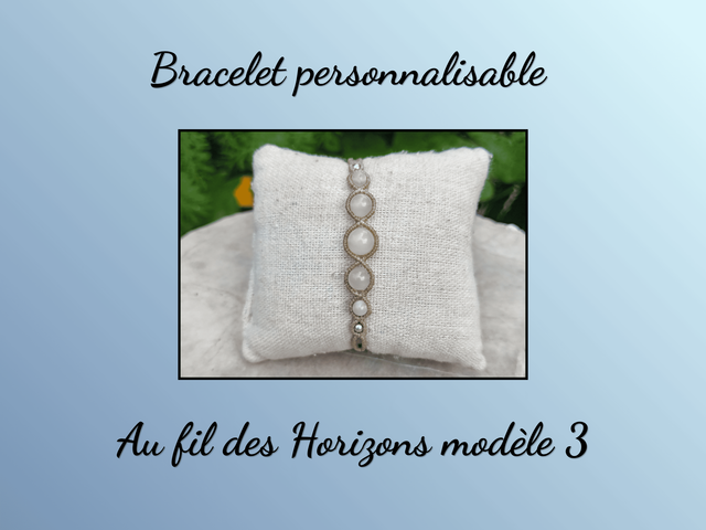Bracelets macramé Au fil des horizons modèle 3