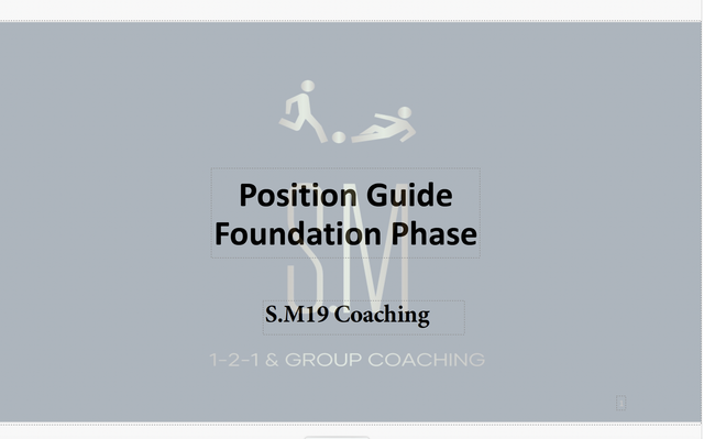 Digital 13 Page Foundation Phase - Postition Guide